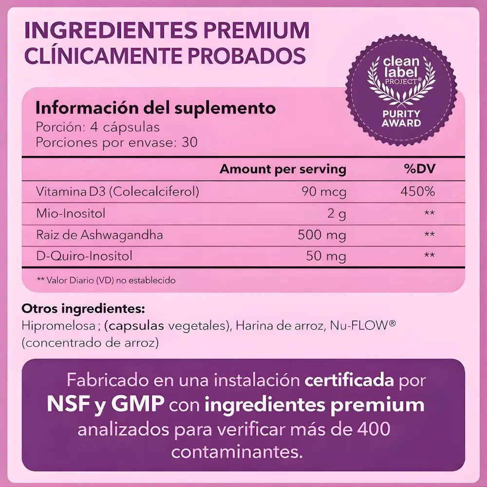 Intimate Rose: Myo-Inositol & D-Chiro Inositol (40:1)